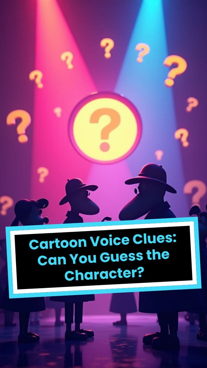 111. Cartoon Voice Clues: Can You Guess the Character?