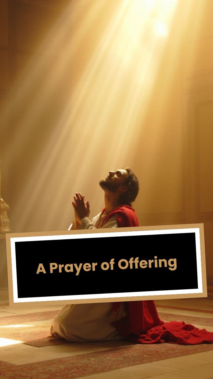 A Prayer of Offering