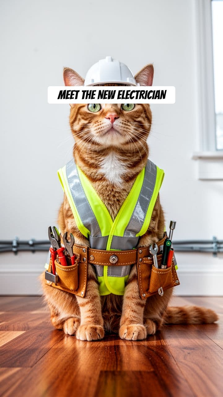 Sparky the Master Electrician Cat