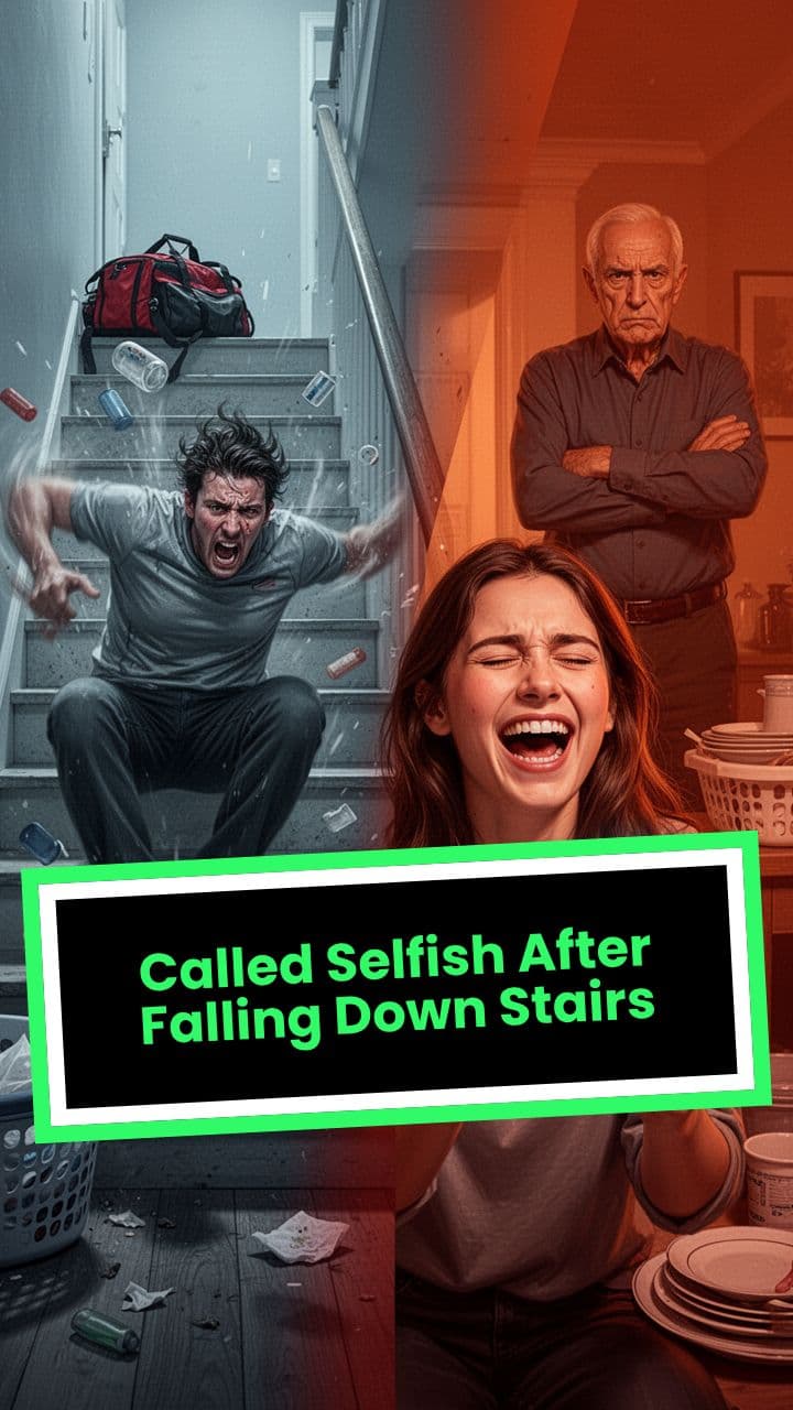 Called Selfish After Falling Down Stairs