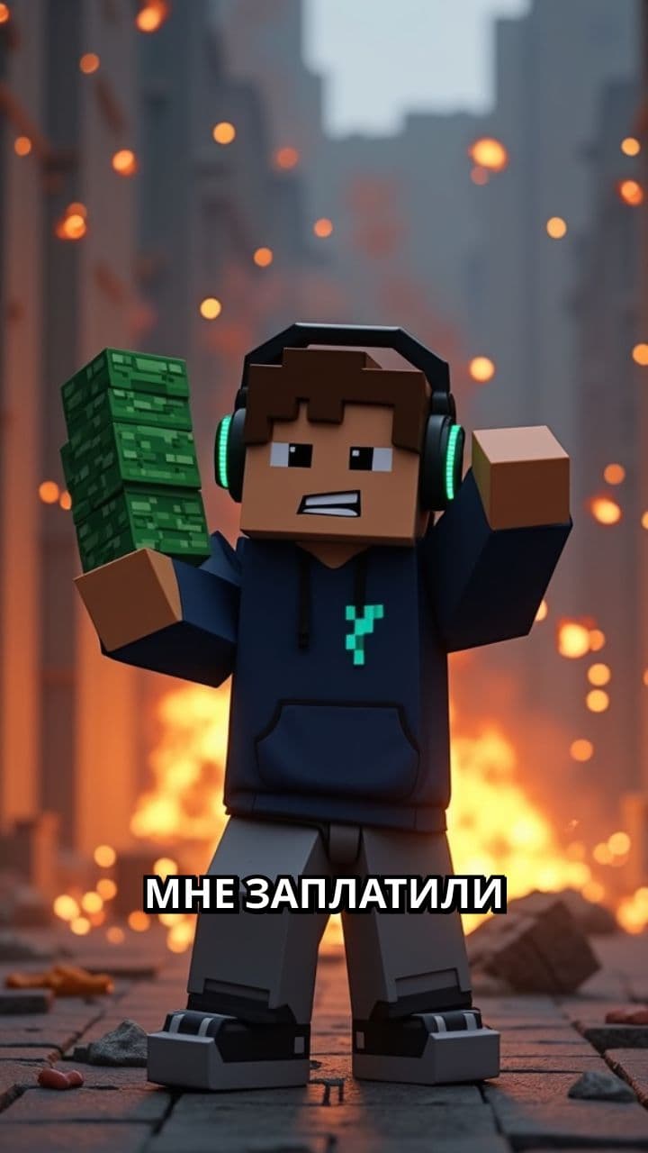 Полмиллиона за коллабу в Майнкрафт