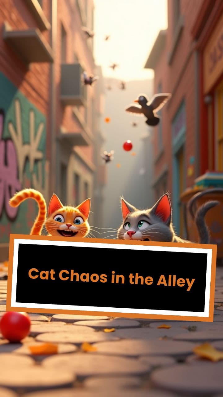 Cat Chaos in the Alley