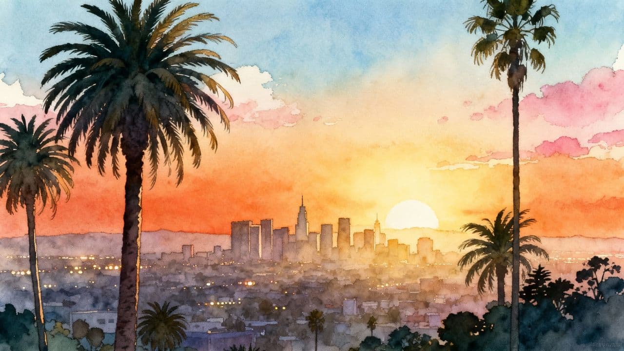 Golden Sunrise in Los Angeles