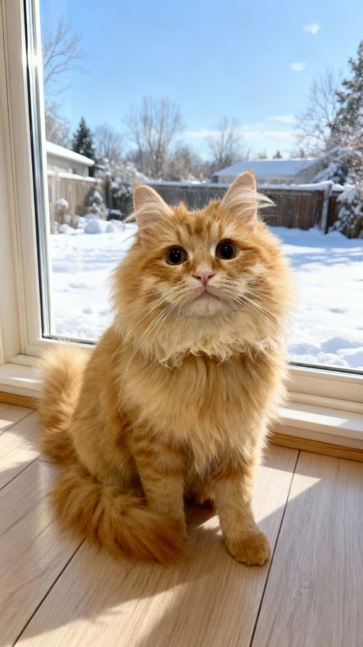 Ginger's Snowy Creation