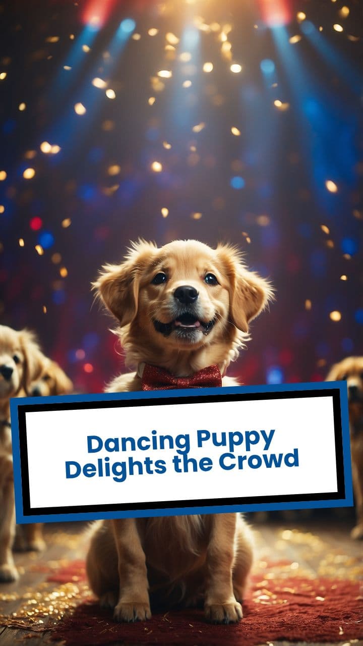 Dancing Puppy Delights the Crowd