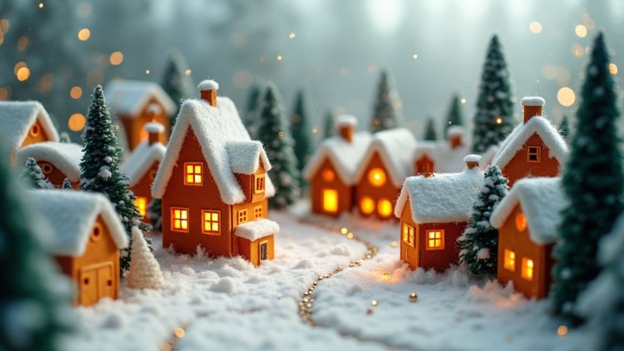 Winter in the City (Handcrafted Yarn & Felt Style)