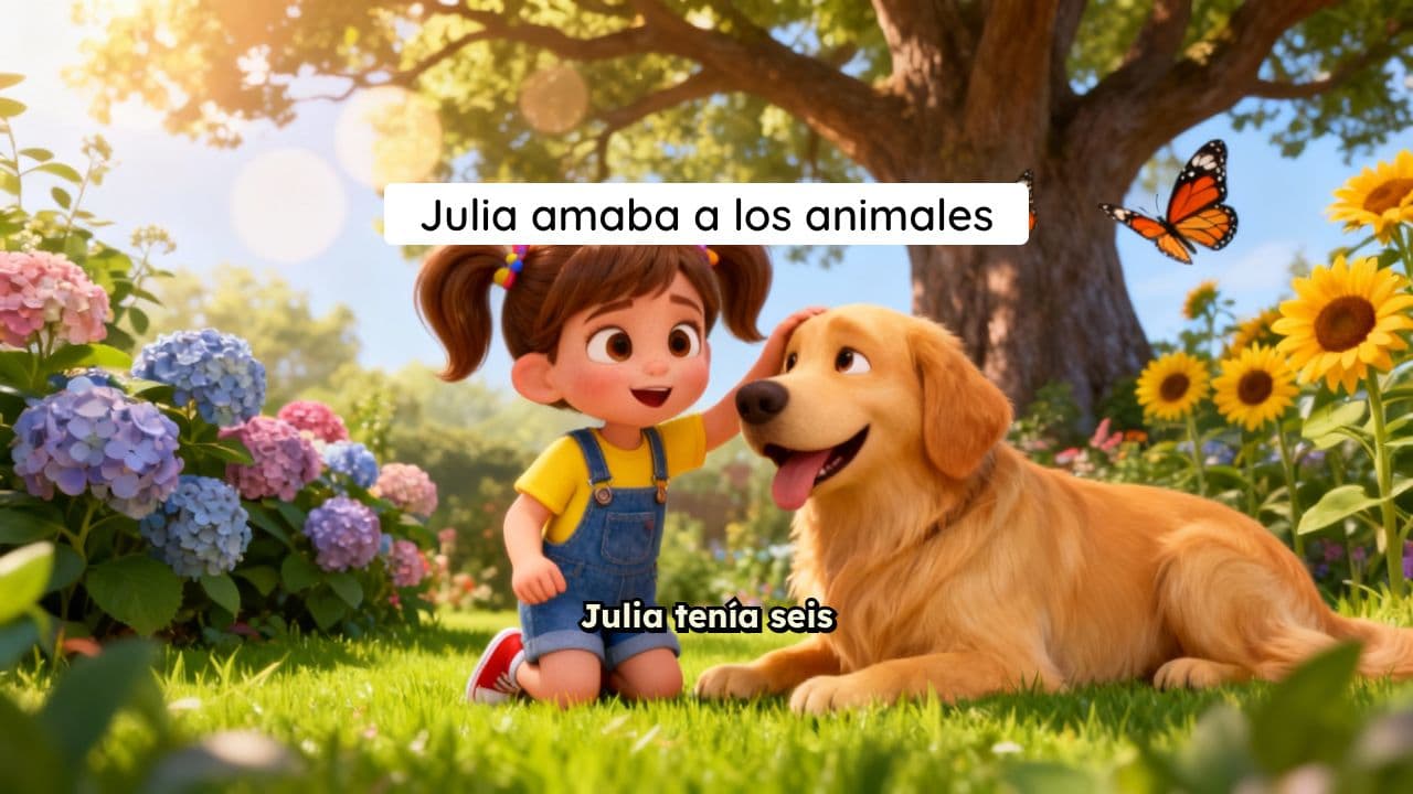 Julia quiere ser Enfermera de Mascotas
