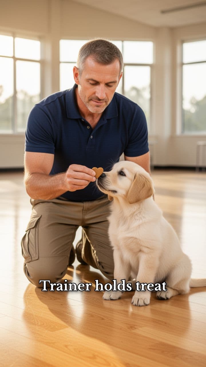 Treat Training a Curious Puppy