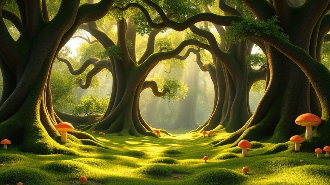 رقص روباه کوچک در جنگل