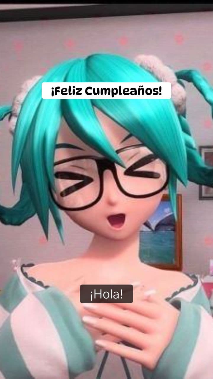 Mensaje de Cumpleaños de Miku