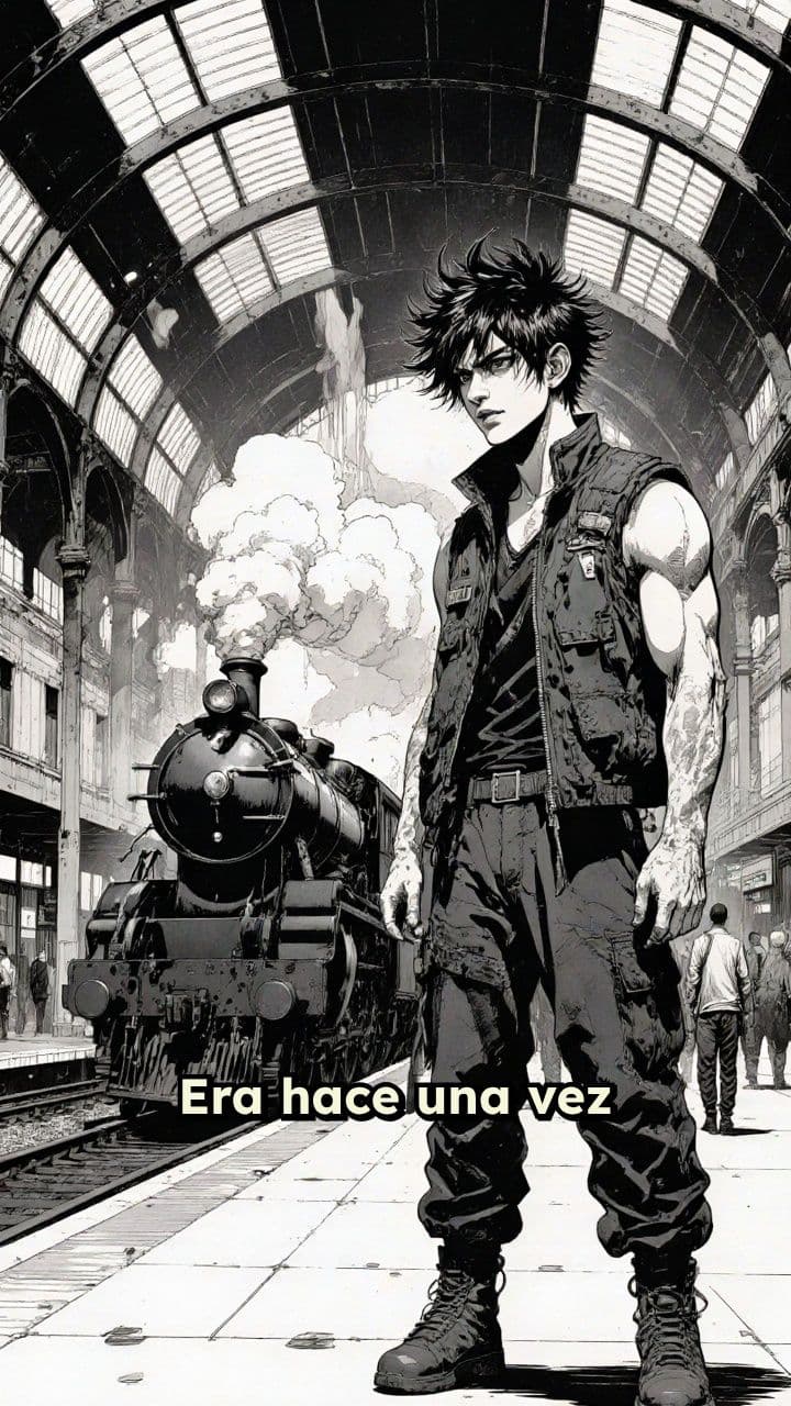 Encuentro violento en la estación de tren