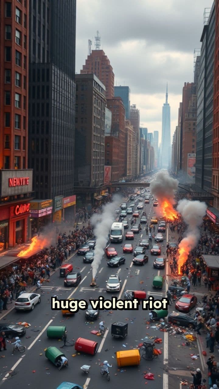 New York City Riot Over Trump's Speech