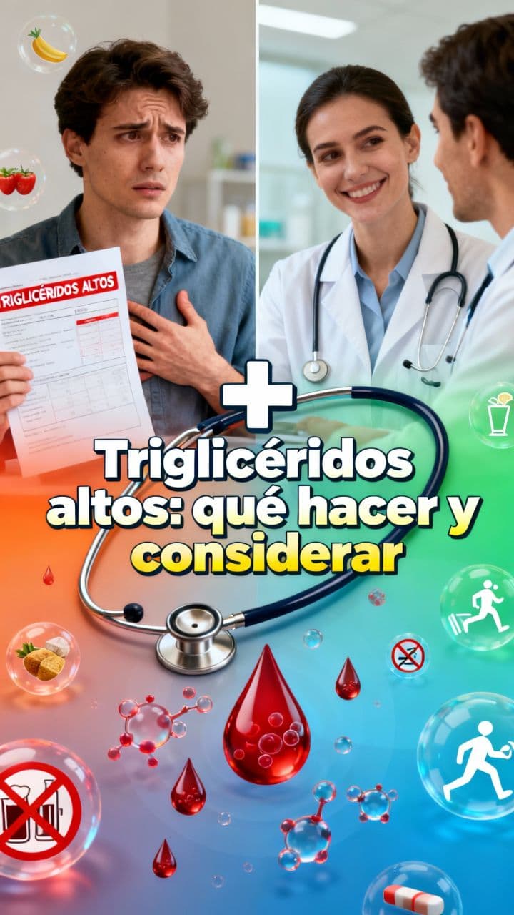 Triglicéridos altos: qué hacer y considerar