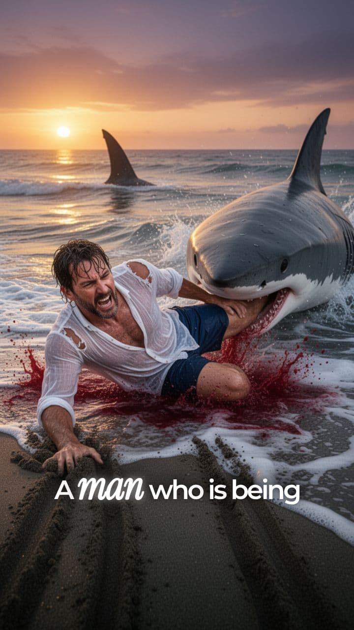 Shark Attack at the Seashore