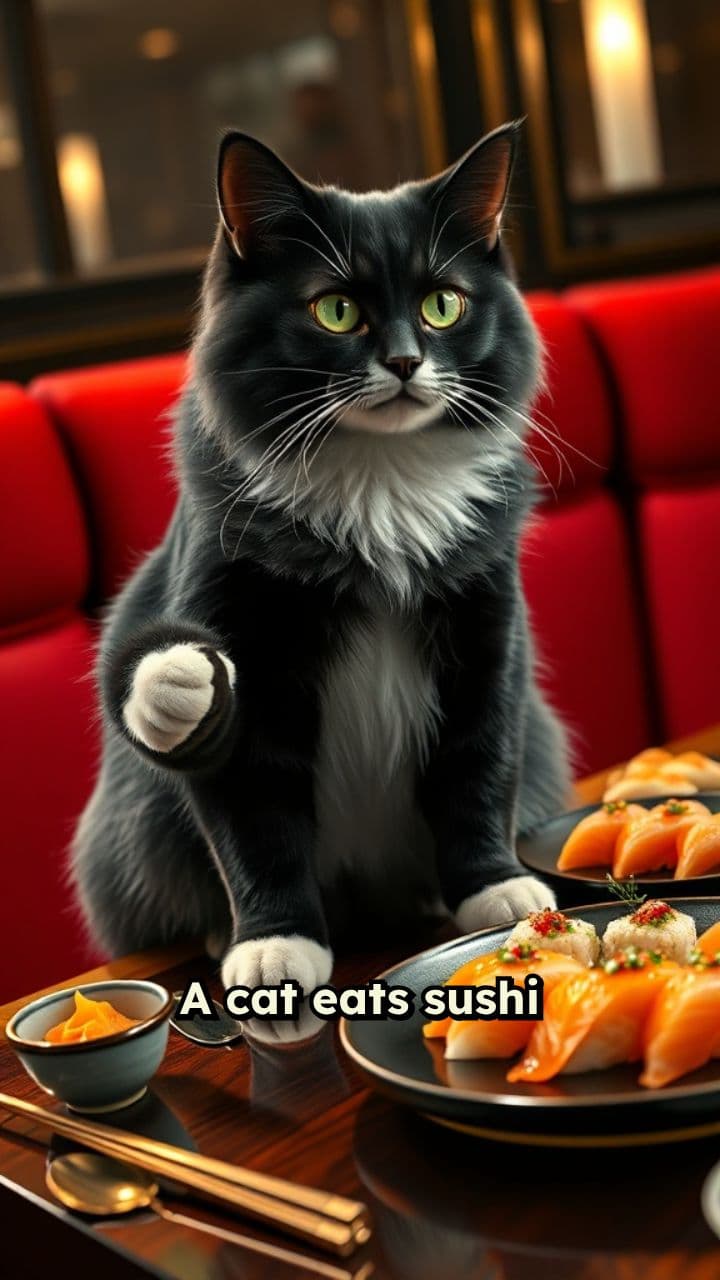 A Cat's Sushi Revelation