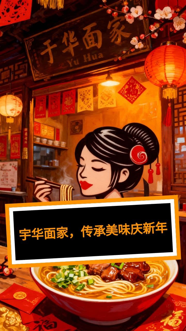 于华面家，传承美味庆新年
