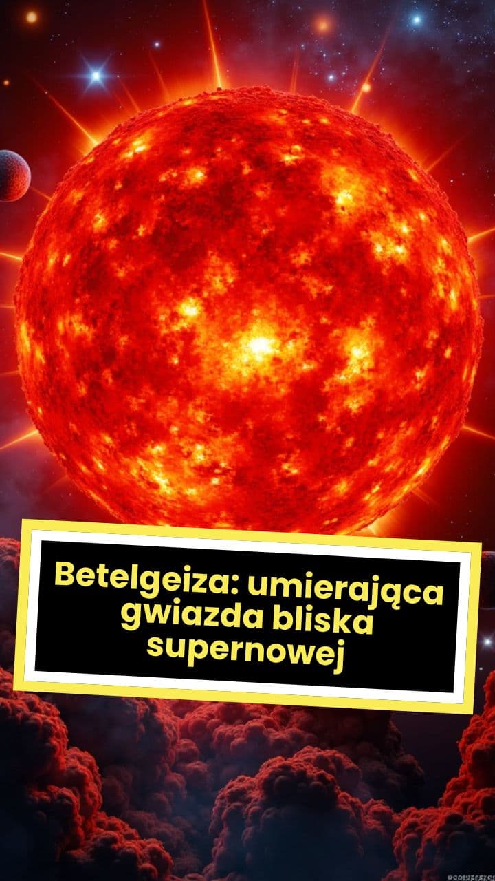 Betelgeiza: umierająca gwiazda bliska supernowej