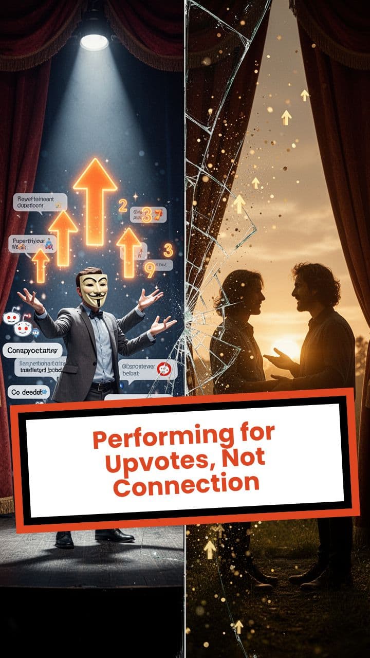 Performing for Upvotes, Not Connection