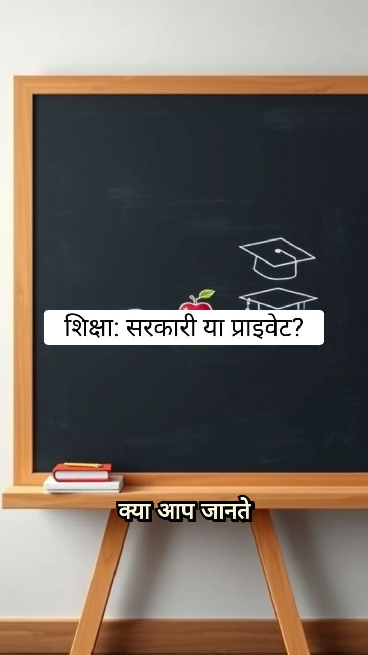 शिक्षा: सरकारी या प्राइवेट?
