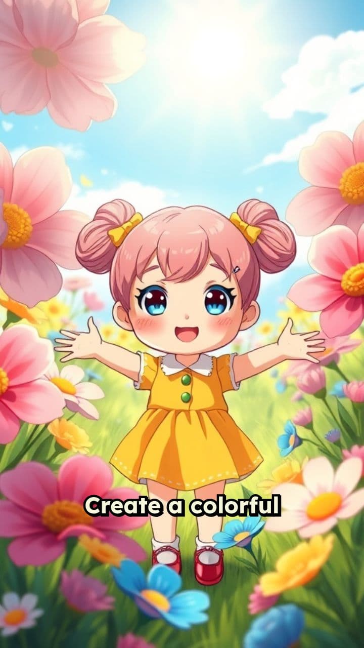 رنگین کارٹون ویڈیو 15-30 سیکنڈز میں