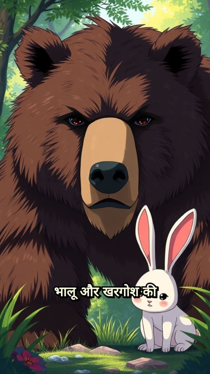 भालू और खरगोश की दौड़