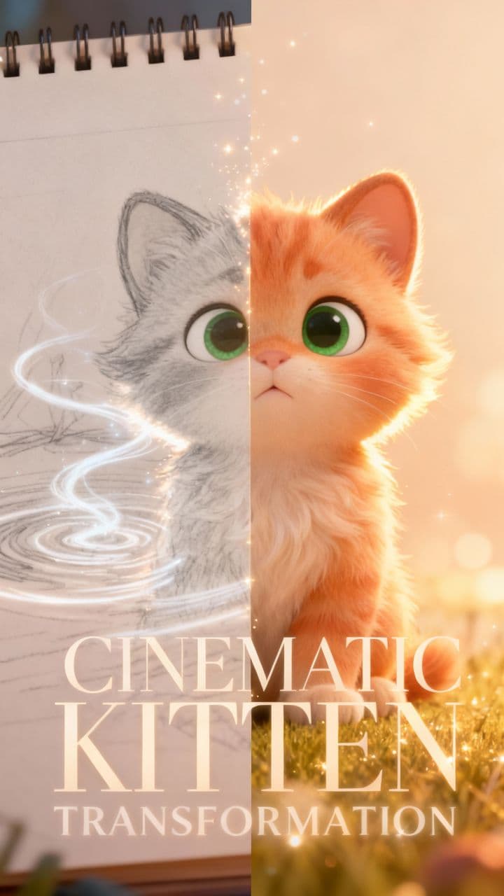 Cinematic Kitten Transformation