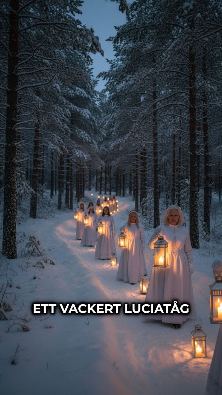Luciatågets magi i vintermörkret
