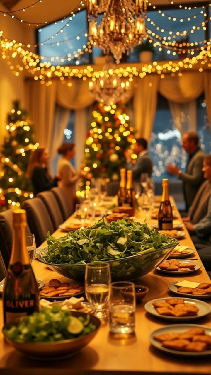 Новый год с оливьехой и игристым