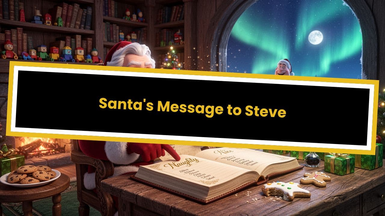 Santa's Message to Steve