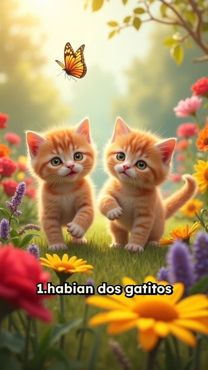 Los Gatitos en el Jardín