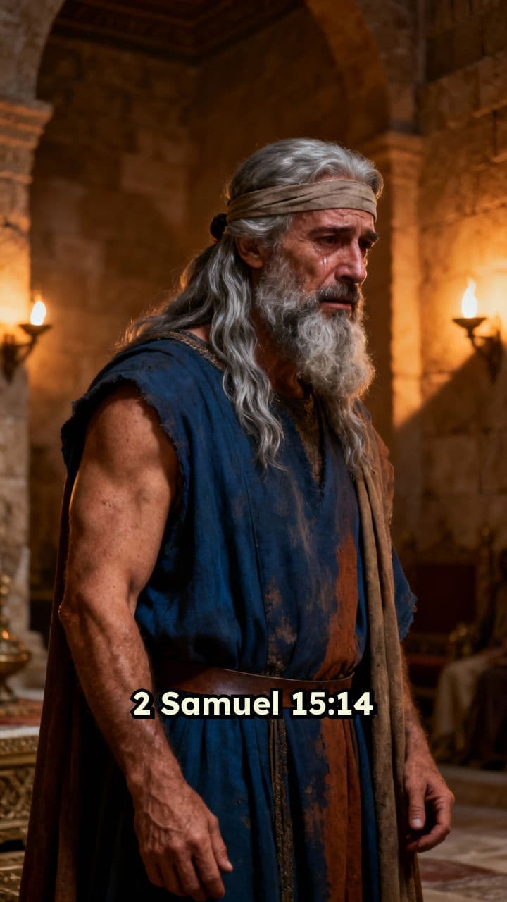 David's Humble Flight for His People