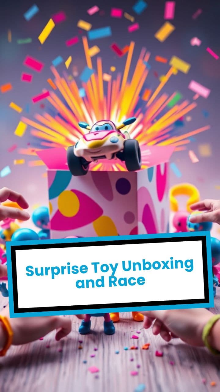 Surprise Toy Unboxing and Race