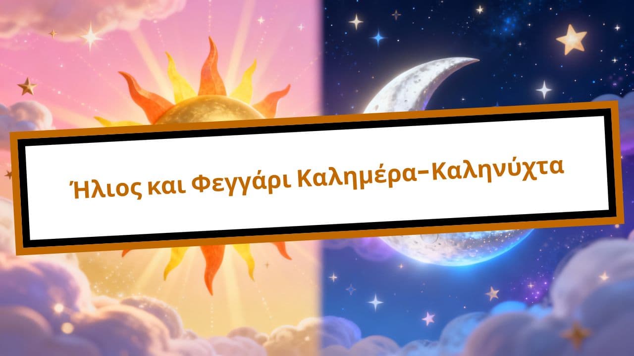 Ήλιος και Φεγγάρι Καλημέρα-Καληνύχτα