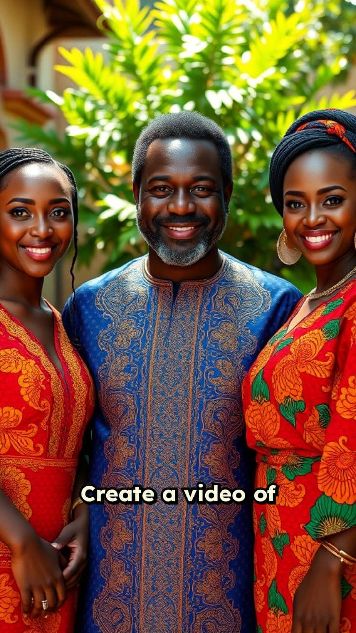A Man with Two Wives in Africa