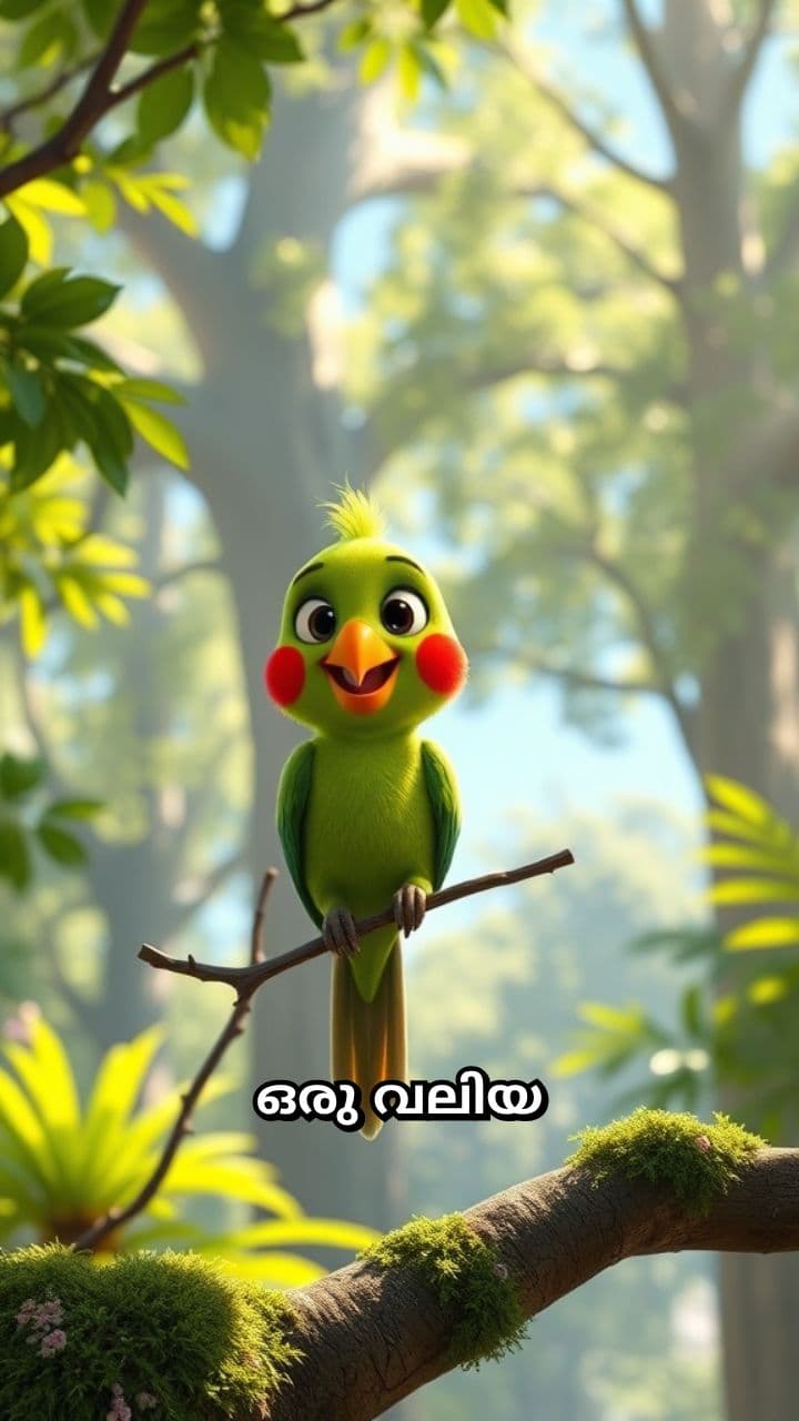 തത്തയുടെ നന്ദി കഥ