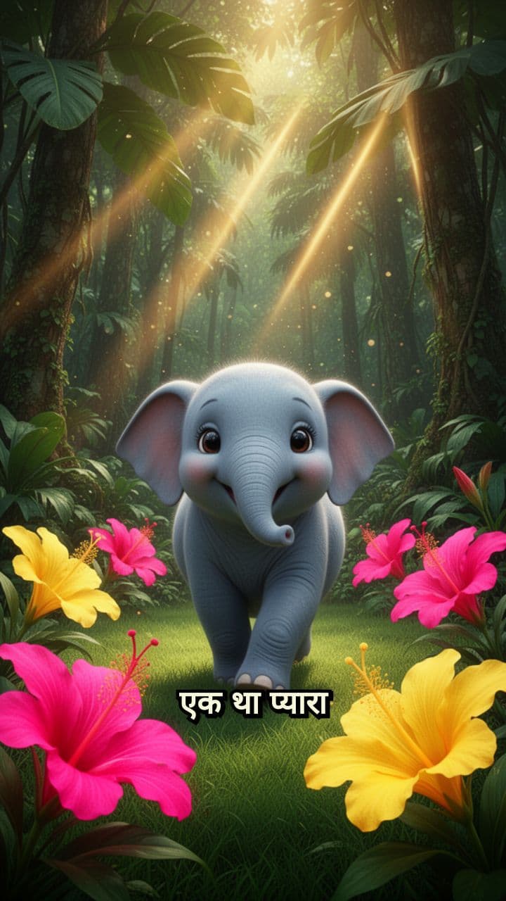 छोटू हाथी की जंगल मस्ती