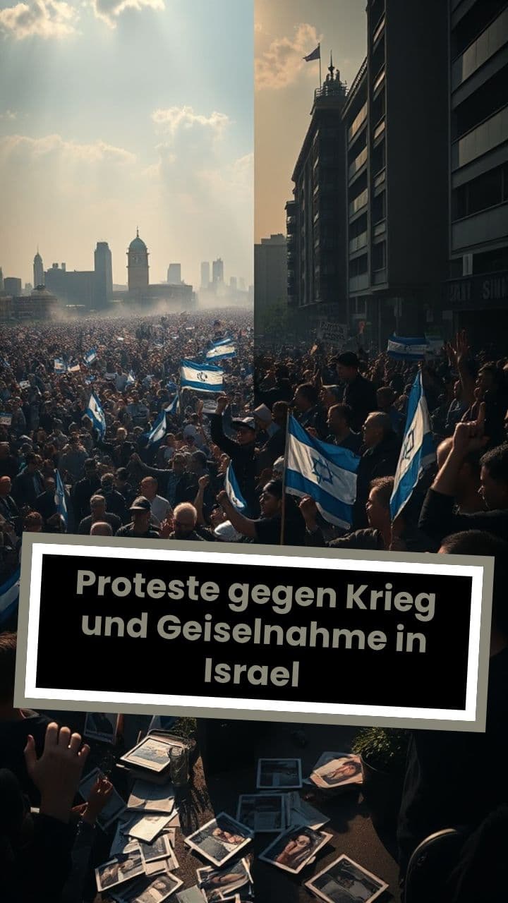 Proteste gegen Krieg und Geiselnahme in Israel