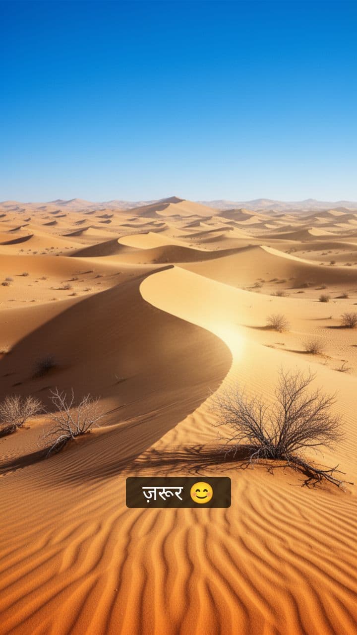 रेगिस्तान में बर्फ की दोस्ती