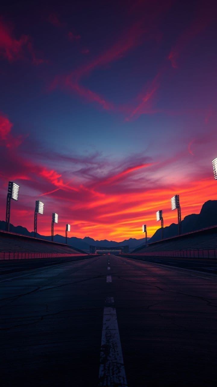 Caballeros del motor en carrera