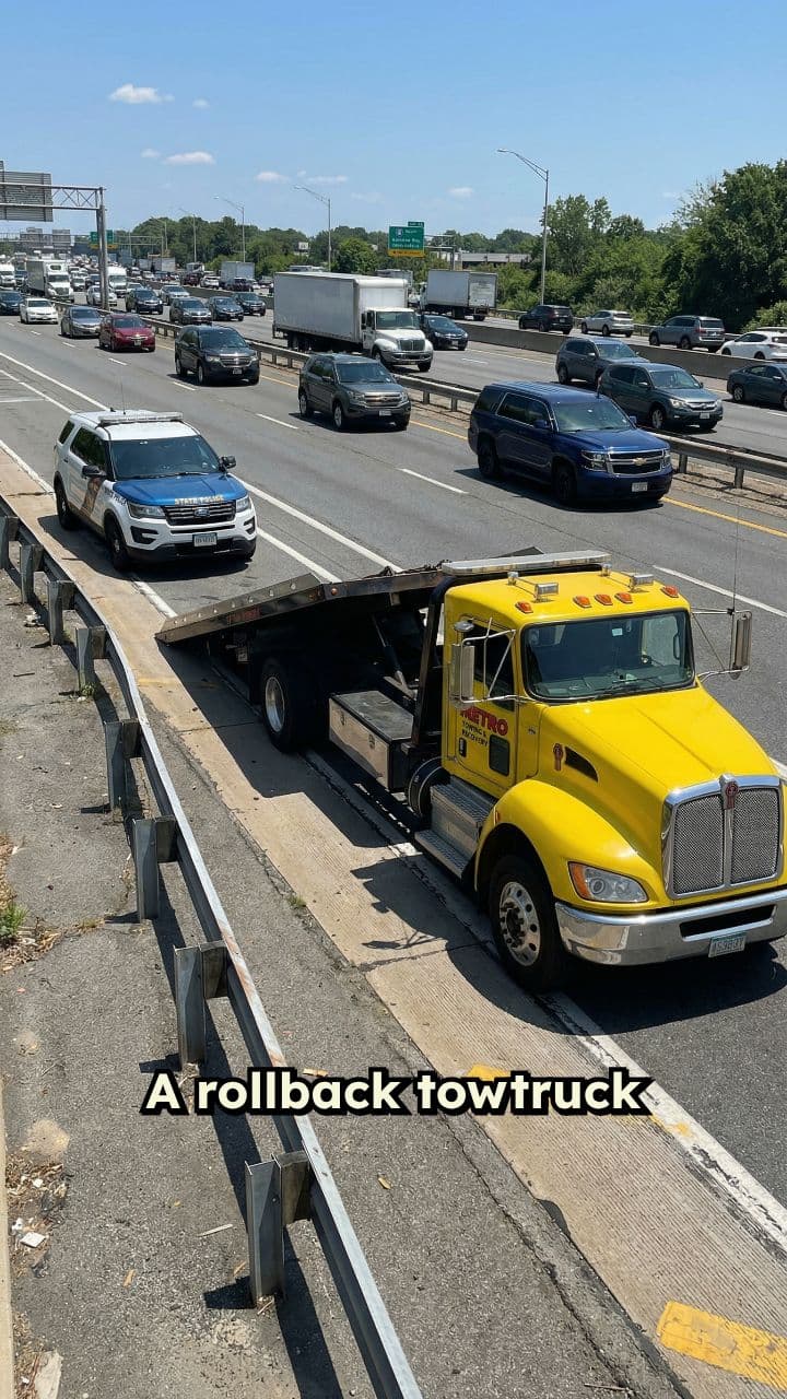 Car Jumps Over Cop on Interstate
