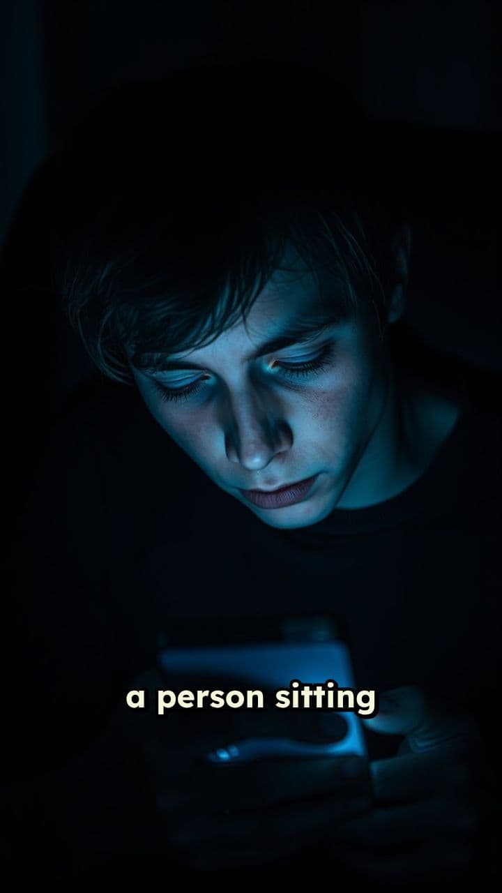 "Exhausted in Neon Shadows"