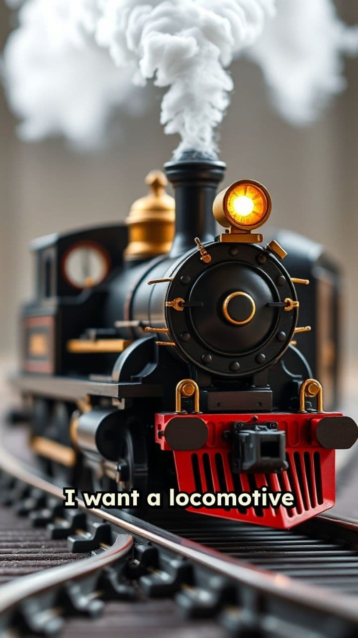 Christmas Locomotive Toy Train Set