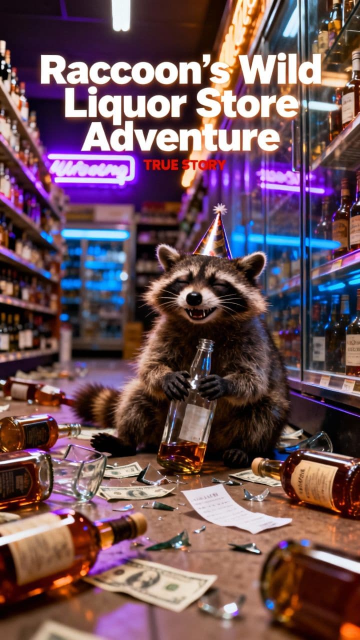 Raccoon's Wild Liquor Store Adventure