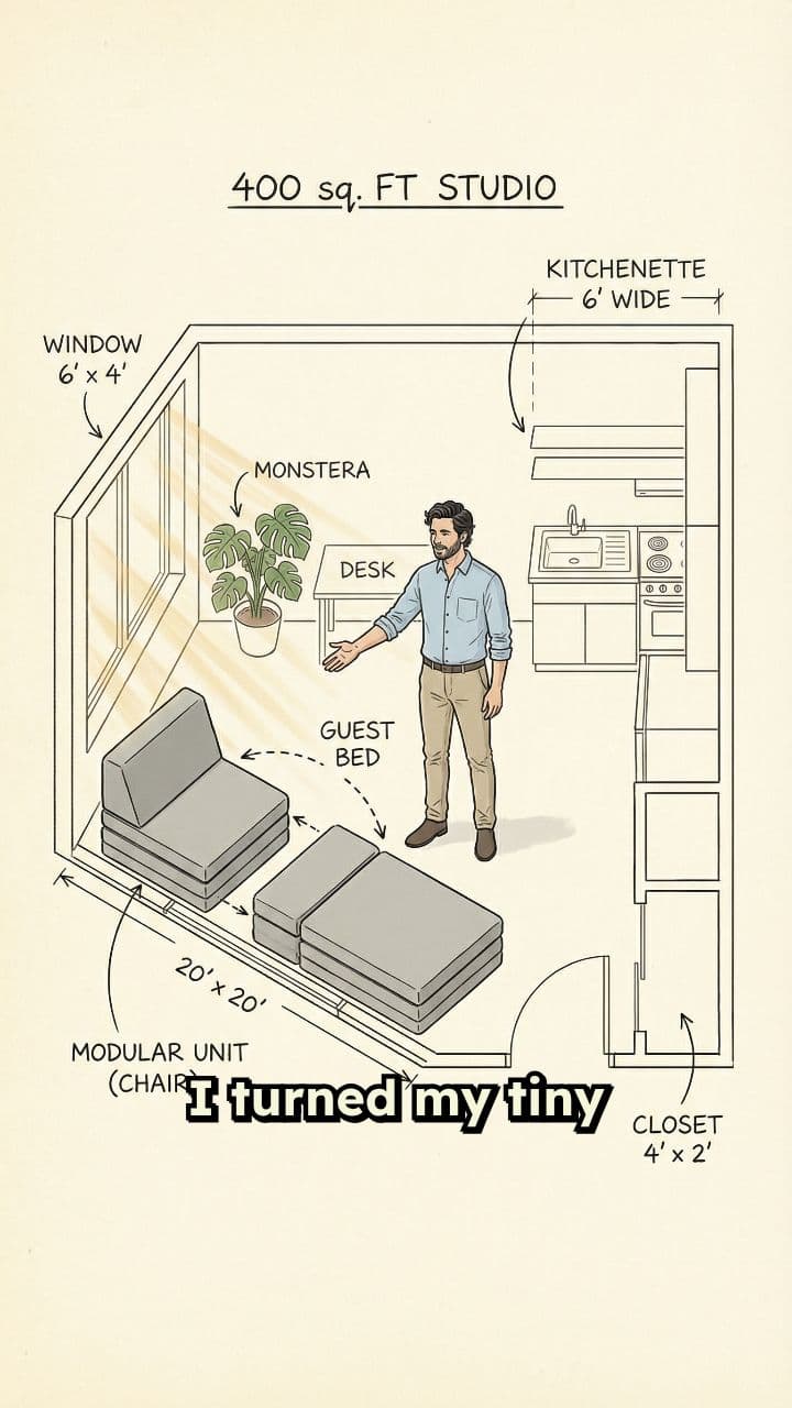 Five-Position Foam Sofa Bed