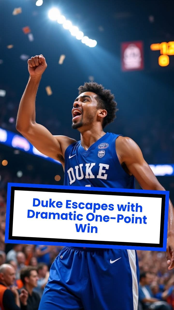 Duke Escapes with Dramatic One-Point Win