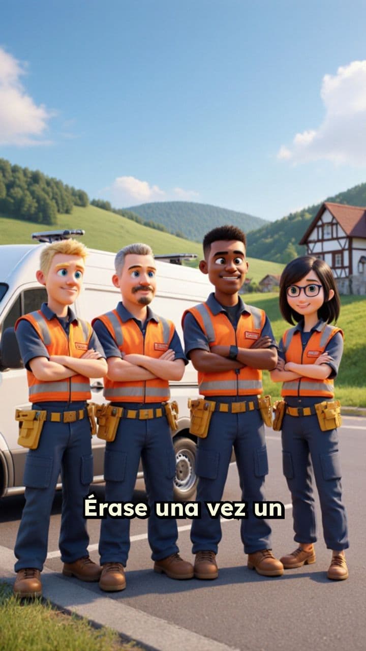 Técnicos electricistas celebran Navidad en Alemania