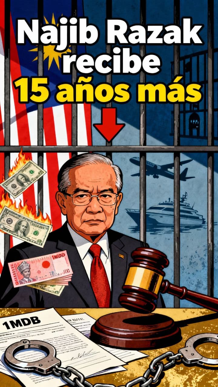 Najib Razak recibe 15 años más