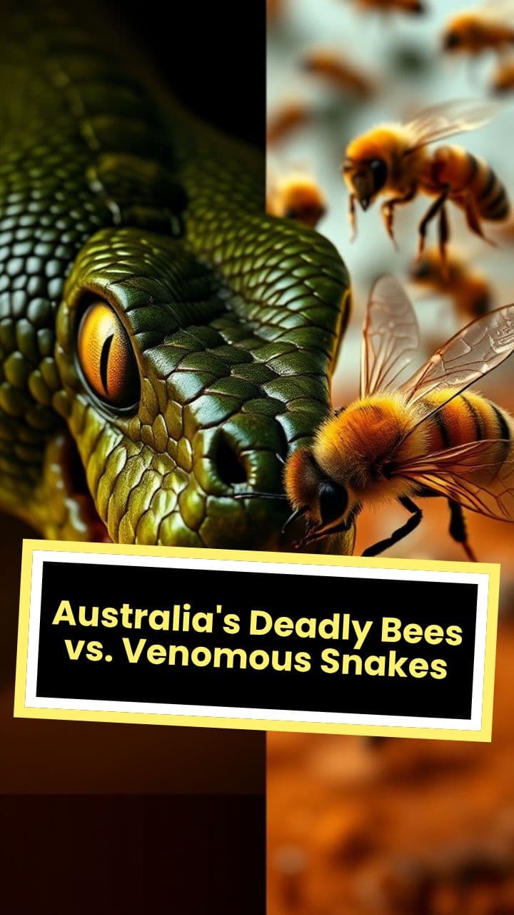 Australia's Deadly Bees vs. Venomous Snakes