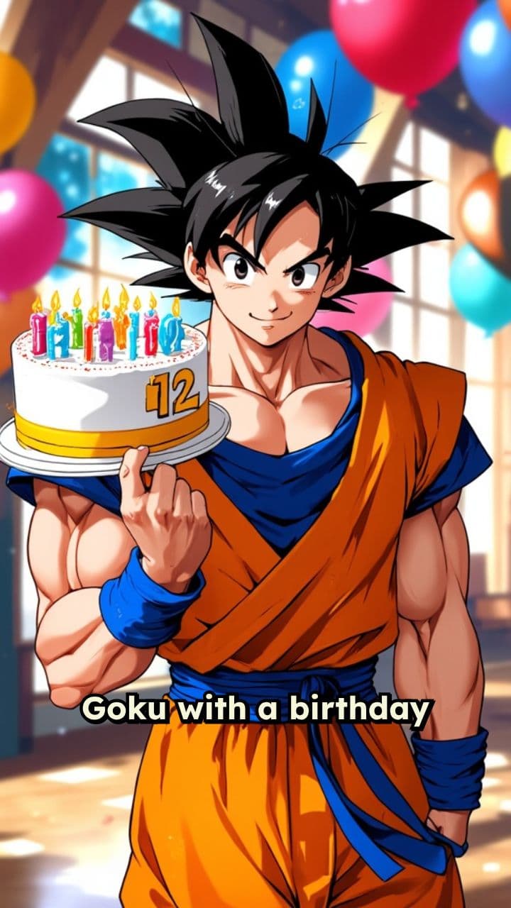 Goku Celebrates Marcelo's Birthday!
