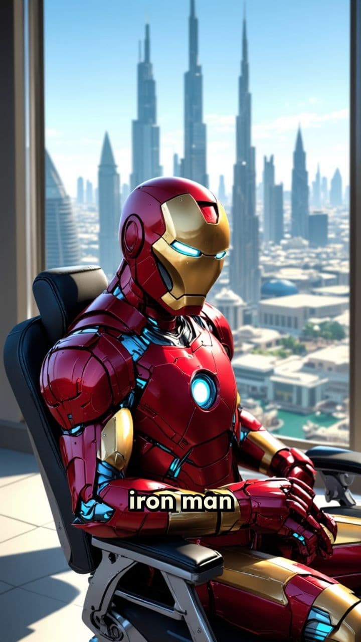 Iron Man in Dubai Office Chair
